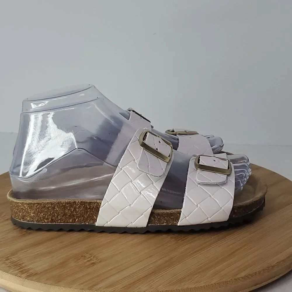 Geox Respira Brionia Slide Sandals Off White Women's Size EU 35